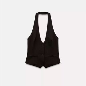 BUTTONED HALTER TOP XS